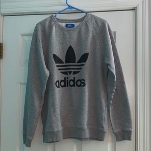 gray adidas sweatshirt